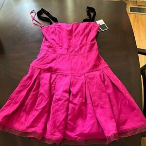 juicy couture pink dress mesh details on bottom. never worn!! new with tags